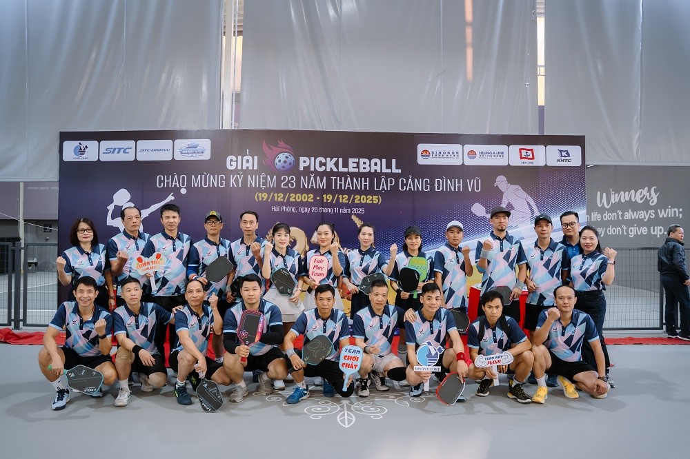 Các VĐV Cảng Đình Vũ